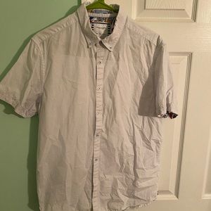 Men’s Denim + Flowers white patterned shirt size L